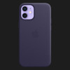 Оригінальний чохол Apple Leather Case with MagSafe для iPhone 12 mini (Deep Violet) (MJYQ3)